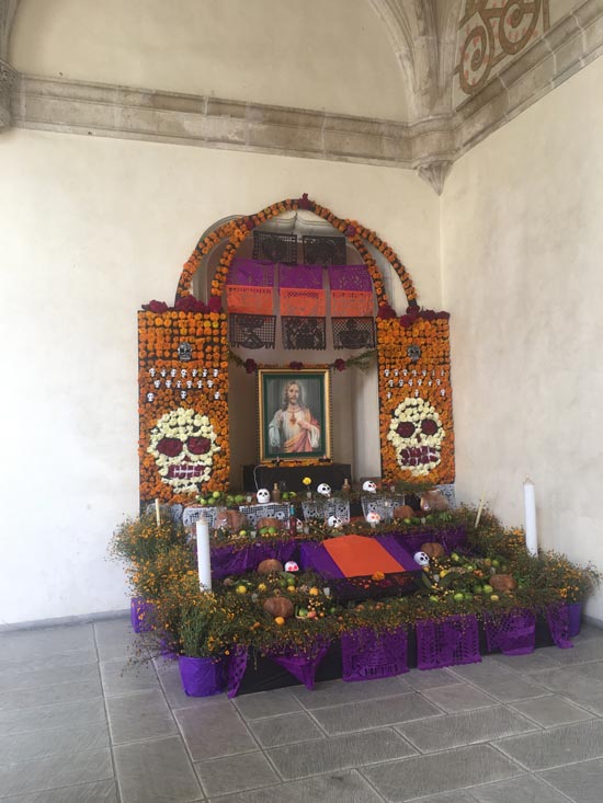 A "Día de Muertos" altar.