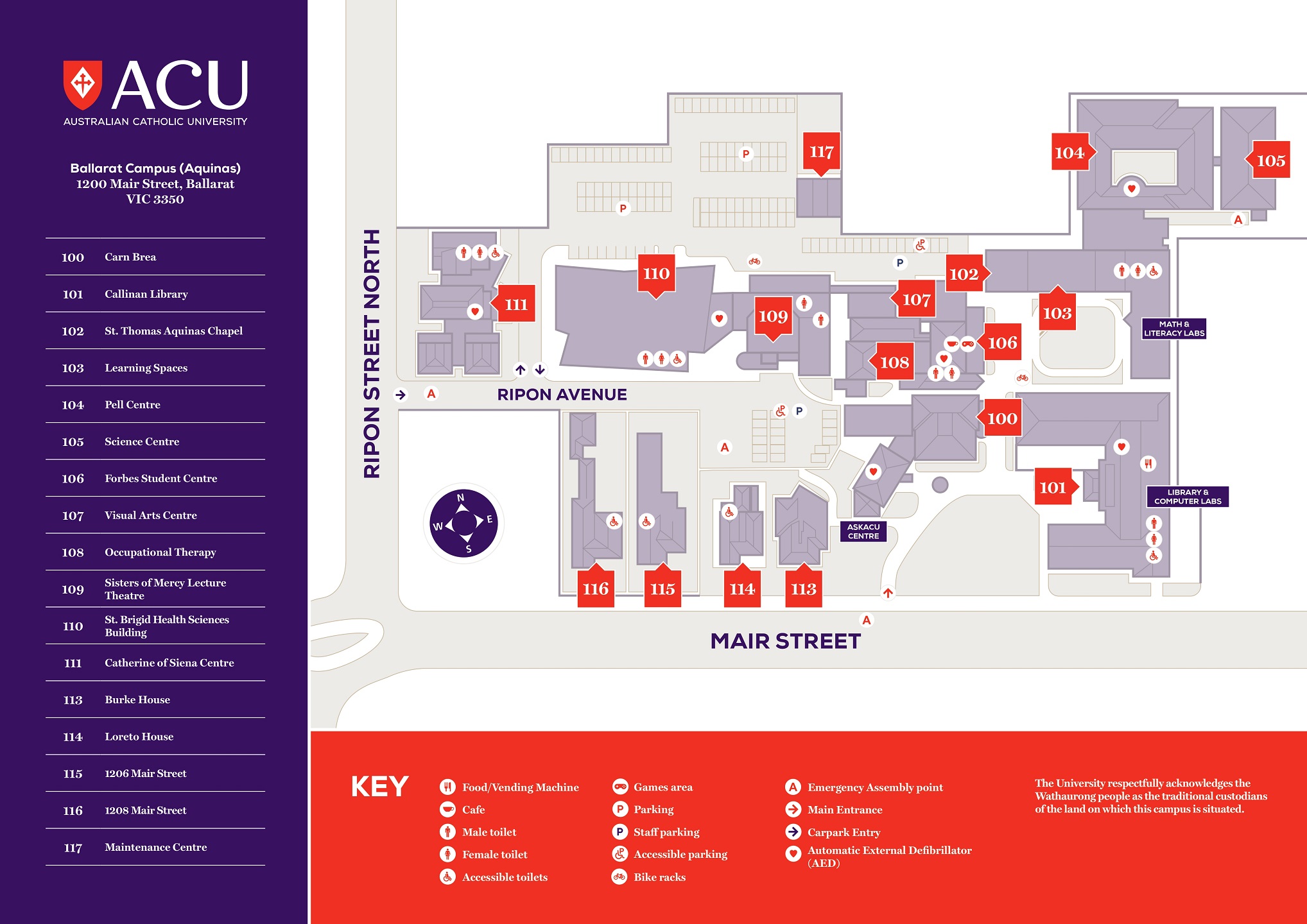 Ballarat Campus Map 1