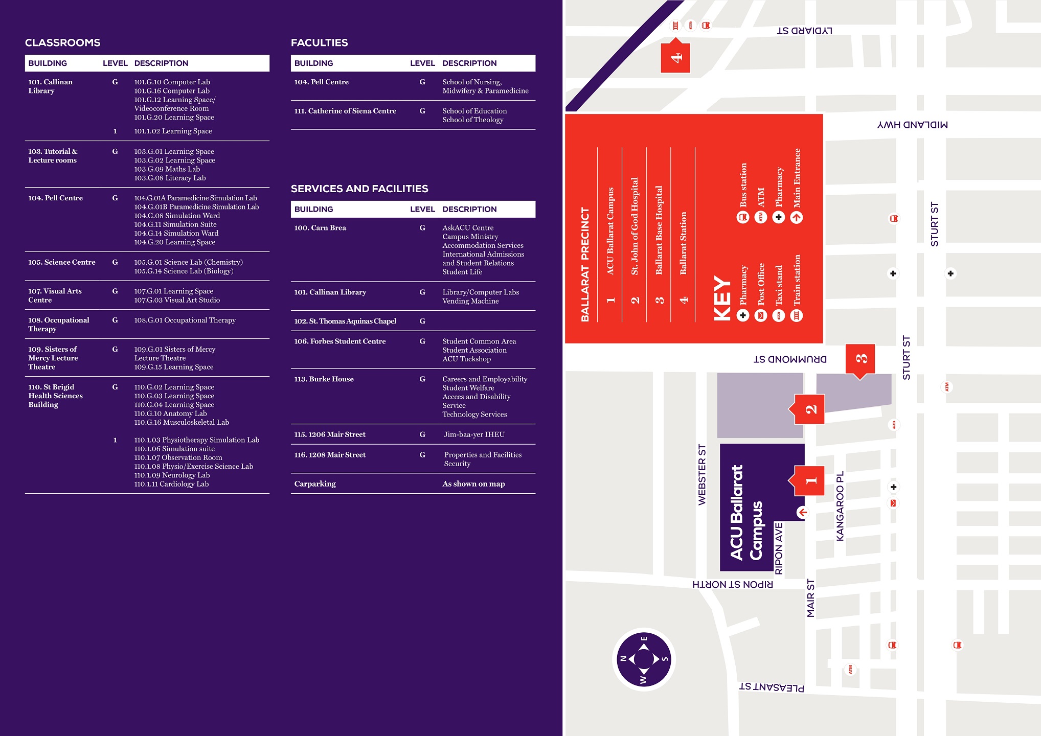 Ballarat Campus Map 2