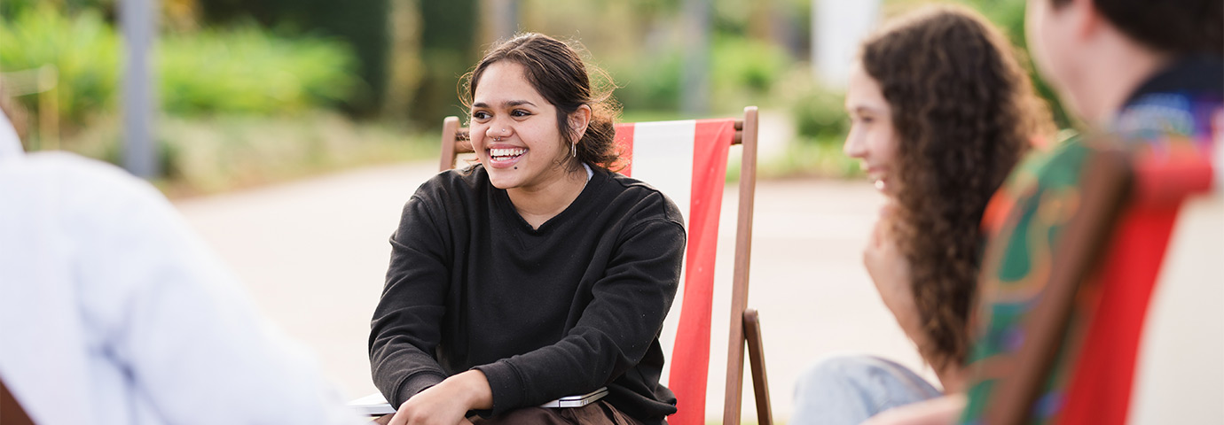 A student takes part in the Uni Step-Up program designed to give senior high school students a taste of university.