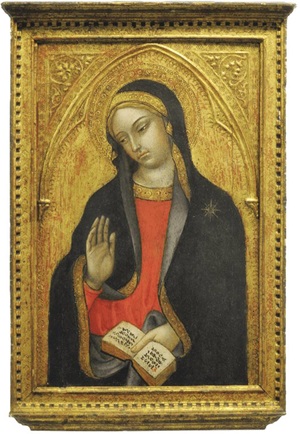 The Virgin Annunciate, by Tedeo di Bartolo (Siena: 1362/3–after 1422)