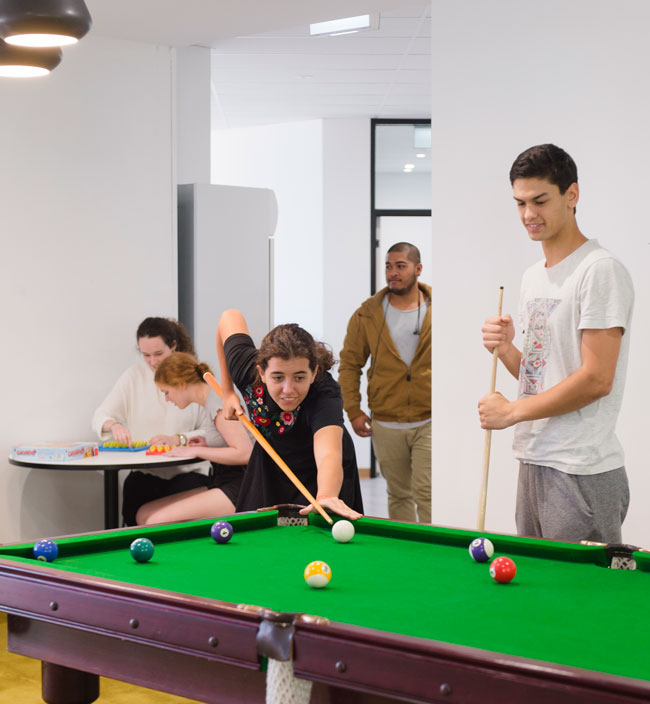 Playing pool in Canberra