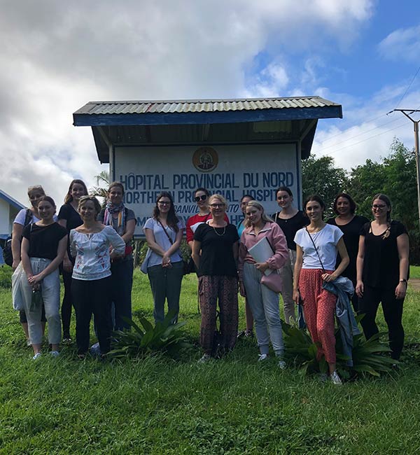 Christine Graham and study abroad colleagues.