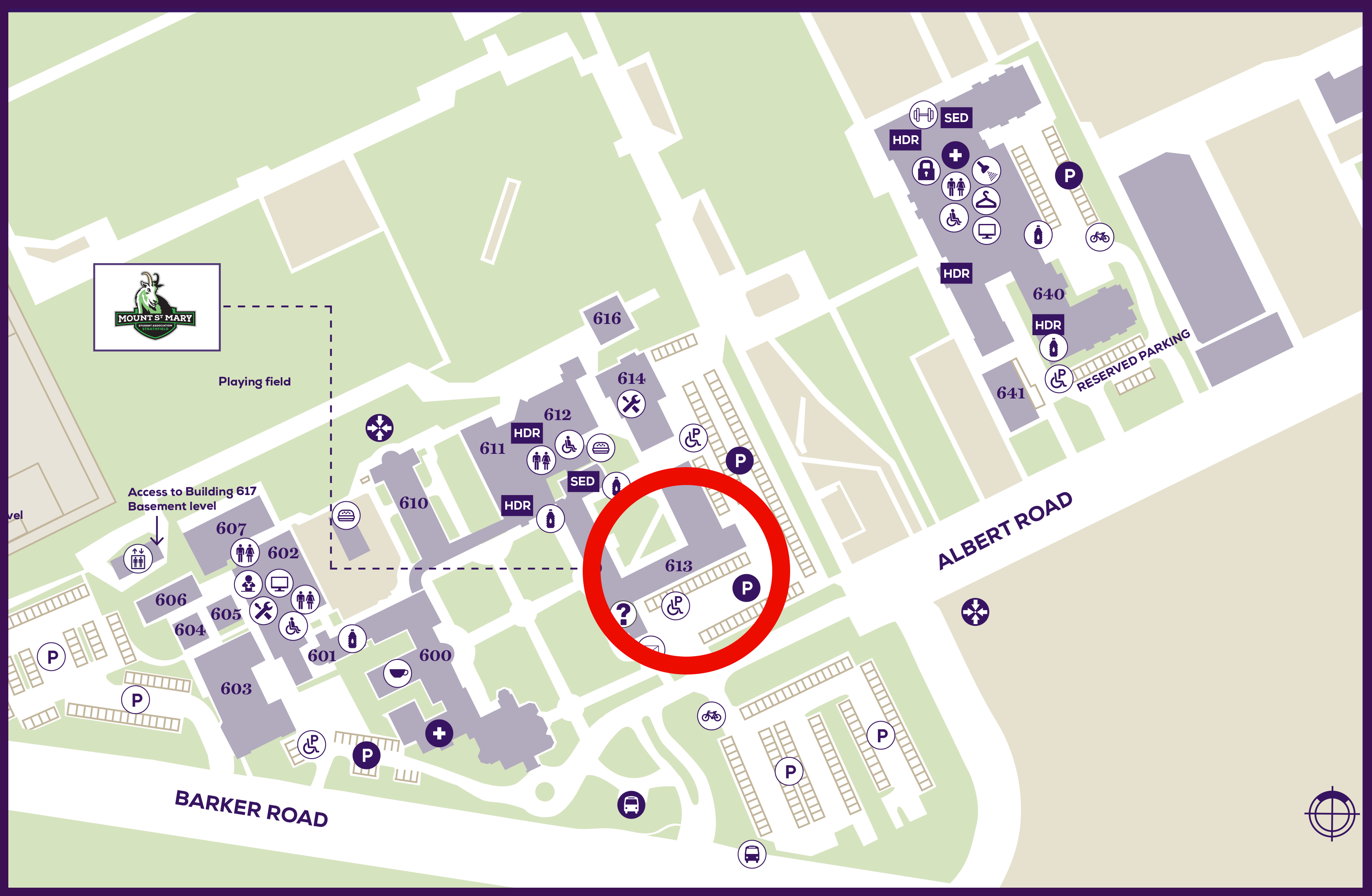 Strathfield campus map