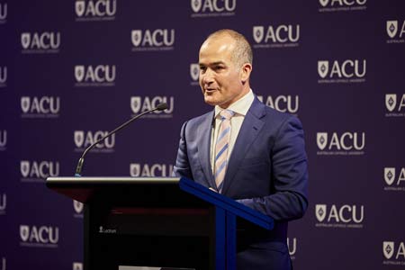 Deputy Premier Merlino at the 2019 ACU Interfaith Breakfast.