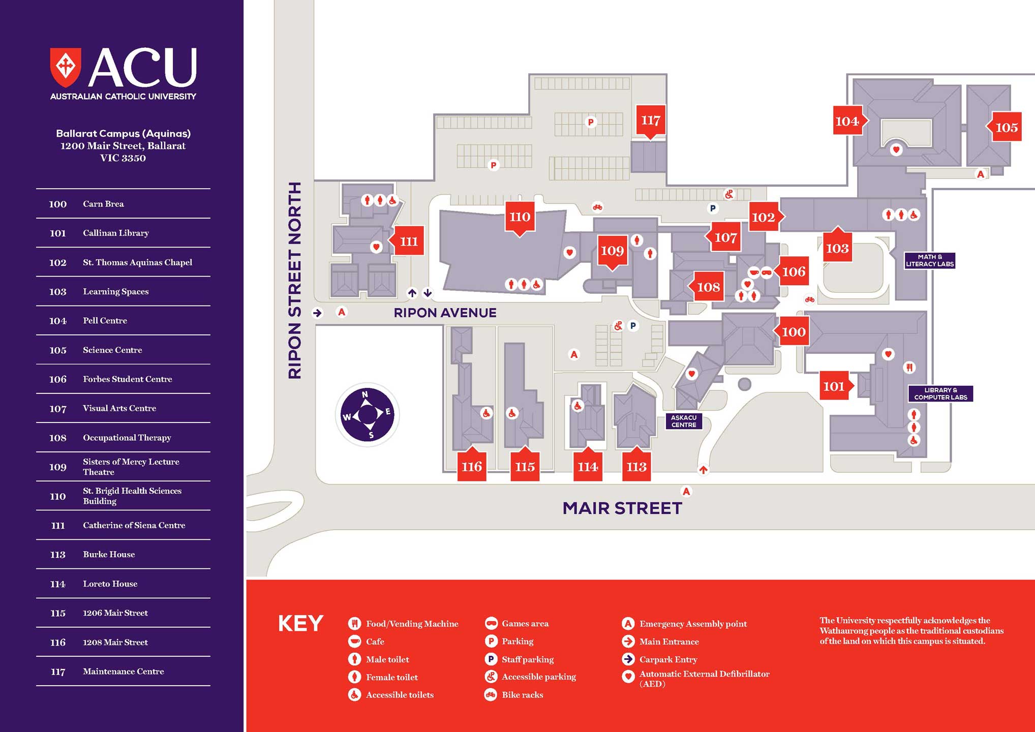 Ballarat Campus Map 1
