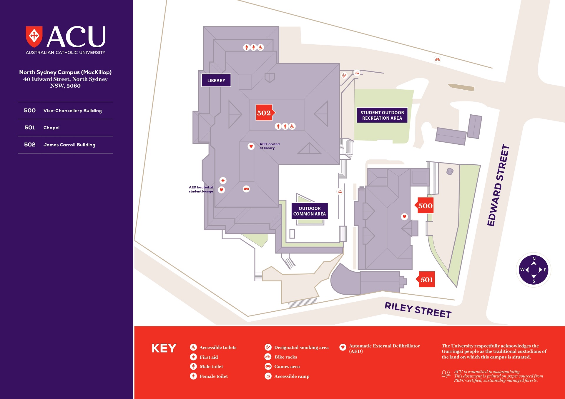 north sydney campus map 1