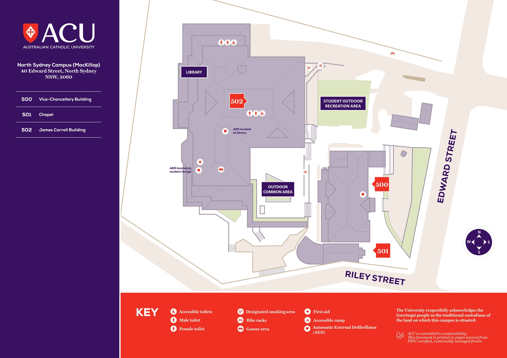 North Sydney campus map 1