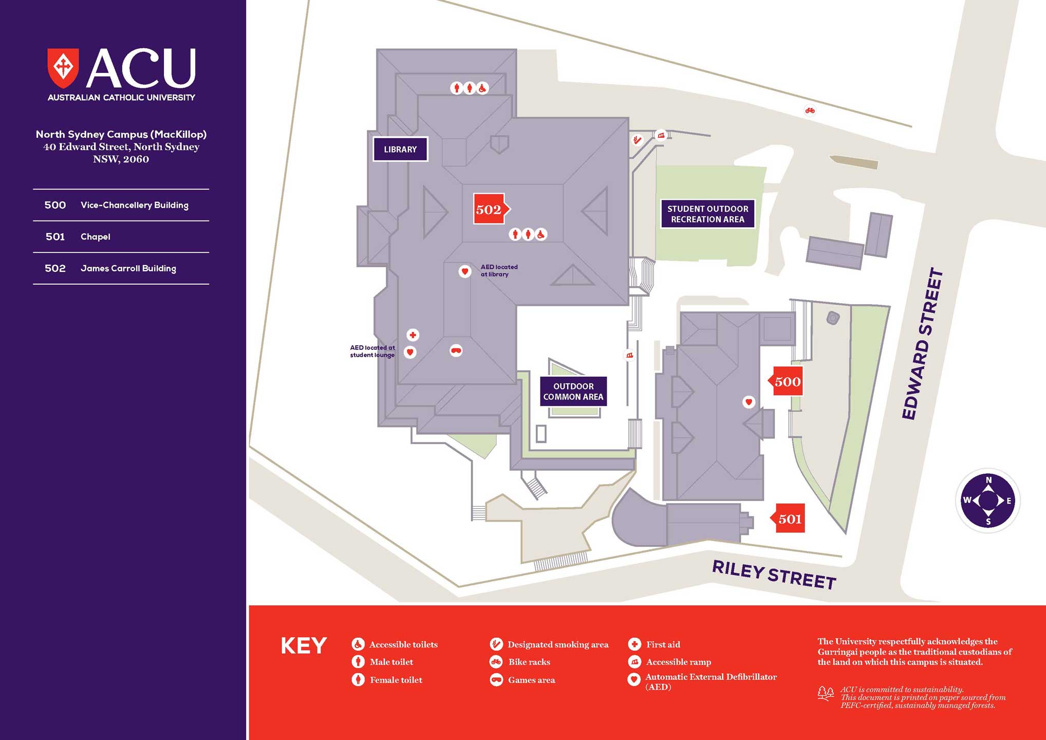North Sydney campus map 1