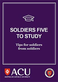 Soldiers' five to study: tips for soldiers from soldiers
