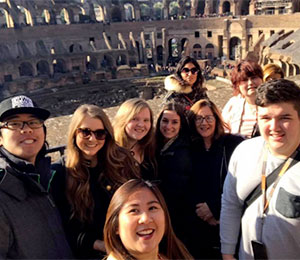 ACU study business in Rome Endeavour EU study tour