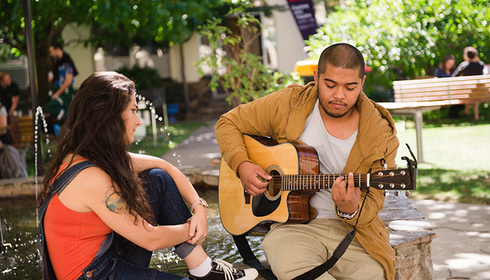 ACU students enjoying campus life