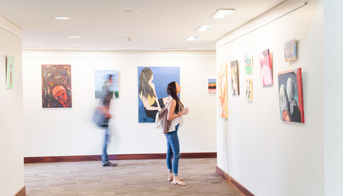 Peter Sheehan Gallery hallway