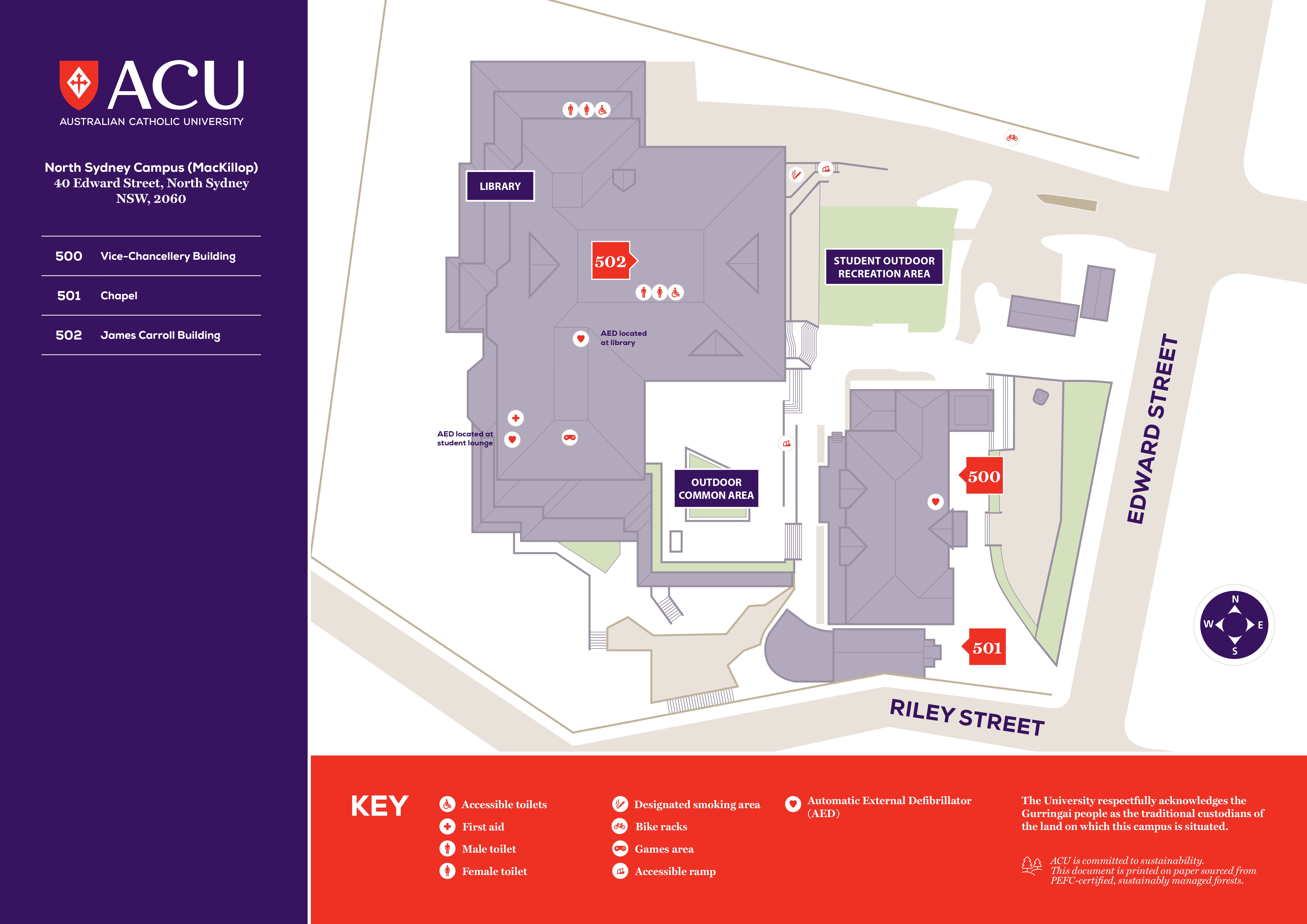 North Sydney campus map 1